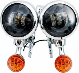 Rivco products MV190 fénytartók LED-es kiegészítő lámpákkal és irányjelzőkkel Irányjelző, index