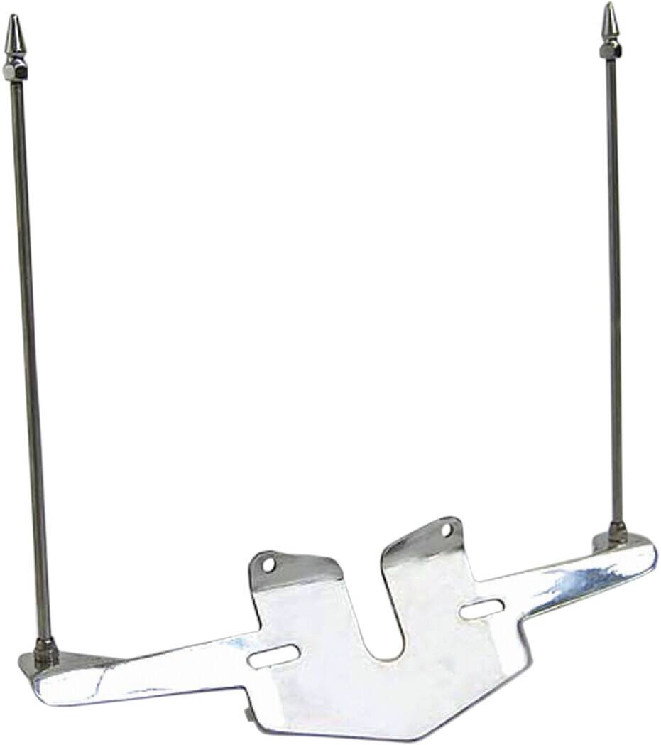 Rivco products zászló tartó engedély lemez krómozott Rendszámtartó 0