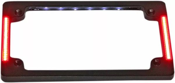 Custom dynamics TF07-B három vízszintes motorkerékpár lemezváz süllyesztett LED-ekkel és LED-es lemezmegvilágítással Rendszámtartó 0