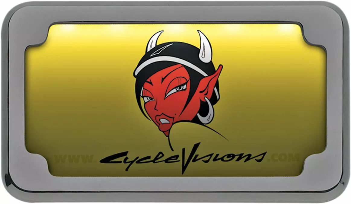 Cycle visions CV4617 ferde rendszámtábla lámpákkal Rendszámtartó 1