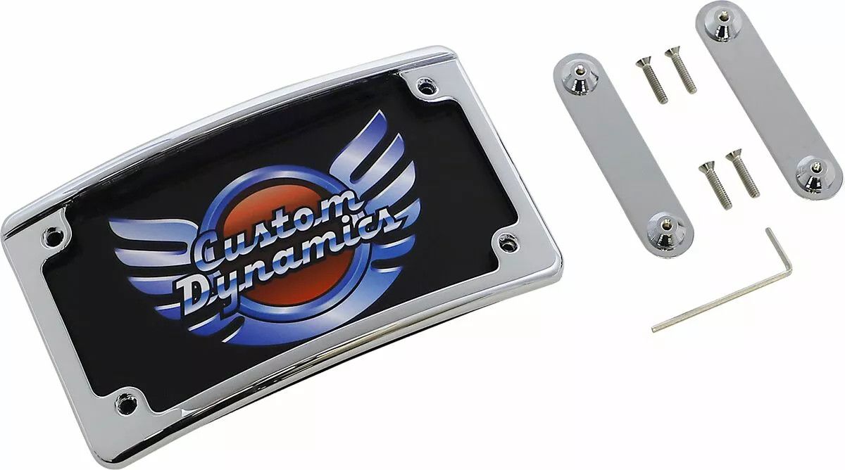 Custom dynamics LPF-RAD-CVO-C Radius LED rendszámtábla keret a CVO™-hoz Rendszámtartó 0