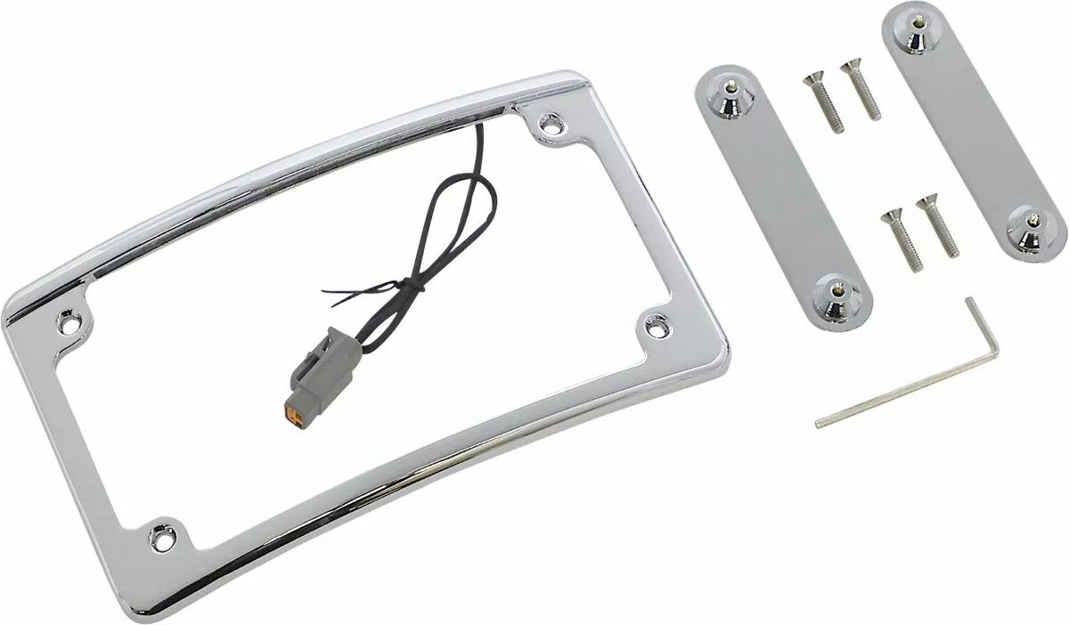 Custom dynamics LPF-RAD-CVO-C Radius LED rendszámtábla keret a CVO™-hoz Rendszámtartó 1