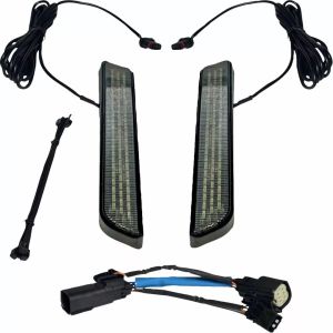 Custom dynamics CD-FORK-SS6-SB LED első villa Lightz™ Kiegészítő lámpa, irányjelző