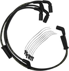 ACCEL szikra gyújtógyertya bowden SPIRAL core szett 8MM fekete Gyújtókábel, gyertyapipa