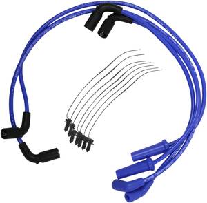 ACCEL szikra gyújtógyertya bowden szett SPIRAL core 8MM kék Gyújtókábel, gyertyapipa