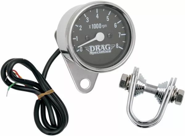 Drag specialties 21-6930DSLEDB 2.4" Mini elektronikus fordulatszámmérő Sebességmérő és fordulatszámmérő 0