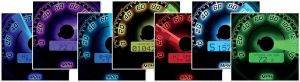 Dakota digital MVX-8200-WK-C MVX-8K sorozatú analóg/digitális mérőkészlet Sebességmérő és fordulatszámmérő 2