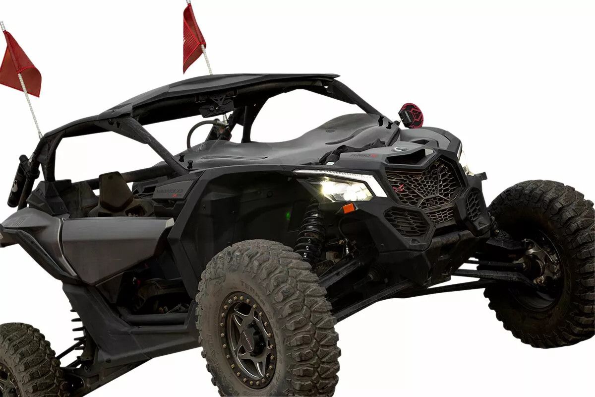 Klock werks KWW-05-0475 UTV FLARE ™ szélvédő készlet Szélvédő, plexi, fejidom 1