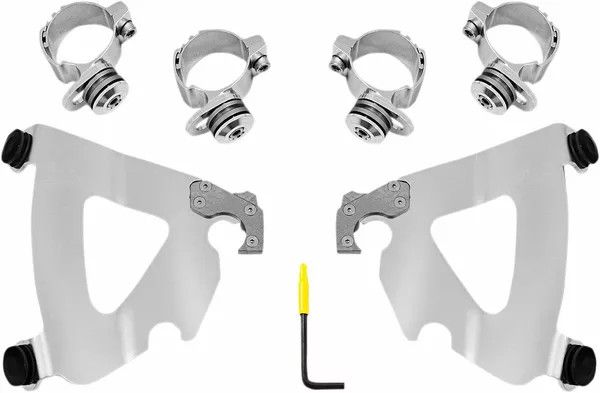 Memphis shades hd MEK2038 Road Warrior Trigger-Lock Mount készlet Szélvédő és karosszéria rögzítő alkatrész 0
