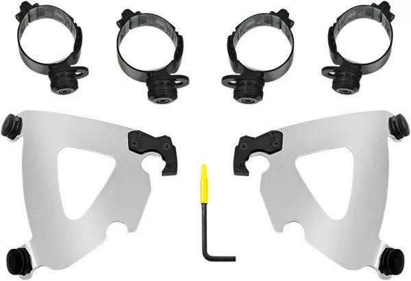 Memphis shades hd MEK2043 Road Warrior Trigger-Lock Mount készlet Szélvédő és karosszéria rögzítő alkatrész 0