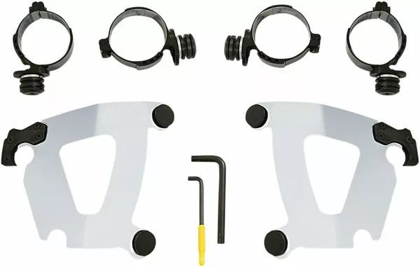 Memphis shades hd MEK2050 Road Warrior Trigger-Lock Mount készlet Szélvédő és karosszéria rögzítő alkatrész 0
