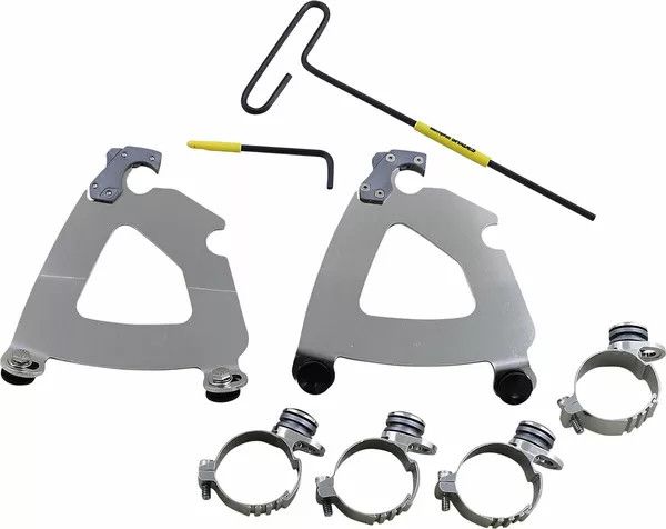 Memphis shades hd MEK2059 Road Warrior Trigger-Lock Mount Kit Szélvédő és karosszéria rögzítő alkatrész 0