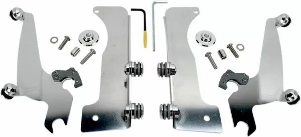 Memphis shades metric MEK1950 NO-TOOL TRIGGER-LOCK MOUNT KIT a Sportshield számára Szélvédő és karosszéria rögzítő alkatrész 0
