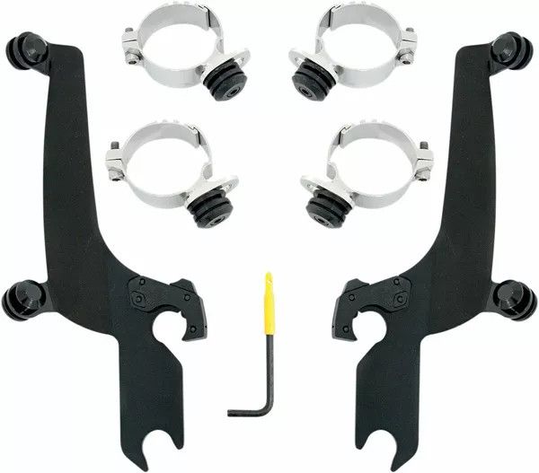Memphis shades metric MEB1922 No-Tool Trigger-Lock Mount Kit a Sportshield számára Szélvédő és karosszéria rögzítő alkatrész 0