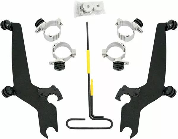 Memphis shades metric MEB8916 No-Tool Trigger-Lock Mount Kit a Sportshield számára Szélvédő és karosszéria rögzítő alkatrész 0