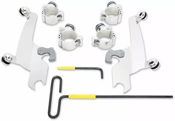Memphis shades metric MEK2020 NO-TOOL TRIGGER-LOCK MOUNT KIT a Sportshield számára Szélvédő és karosszéria rögzítő alkatrész 0