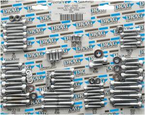 Drag specialties krómozott SOCKET-HEAD MOTOR csavar készlet recézett Karosszéria rögzítő, csavar Body H&A