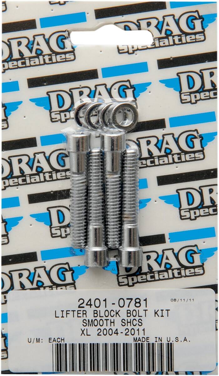 Drag specialties krómozott SOCKET-HEAD emelõ BLOCK csavar készlet sima Karosszéria rögzítő, csavar Body H&A 0