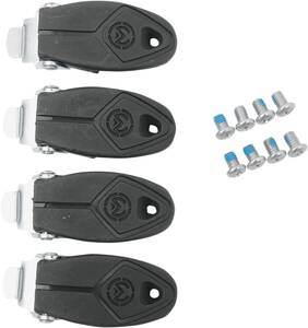 Moose racing soft-goods M1.2 csere csat készlet fekete Motoros cipő, csizma alkatrészek
