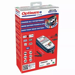 Tecmate TM360 Optimate 6 Válassza ki az akkumulátort/tápegységet Akkumulátor töltő 2
