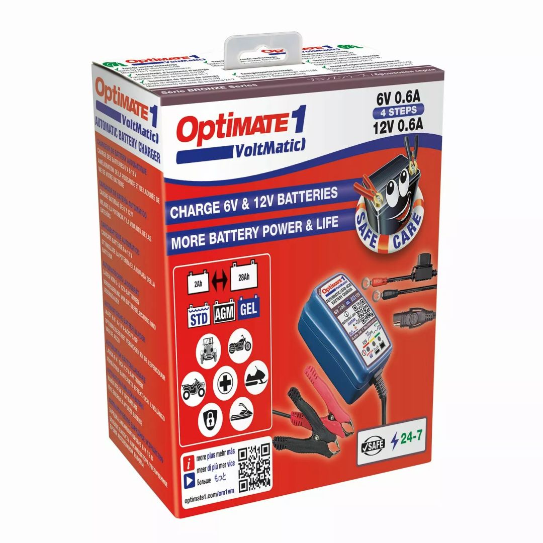 Tecmate TM400A Optimate 1 6/12V Akkumulátor töltő 1