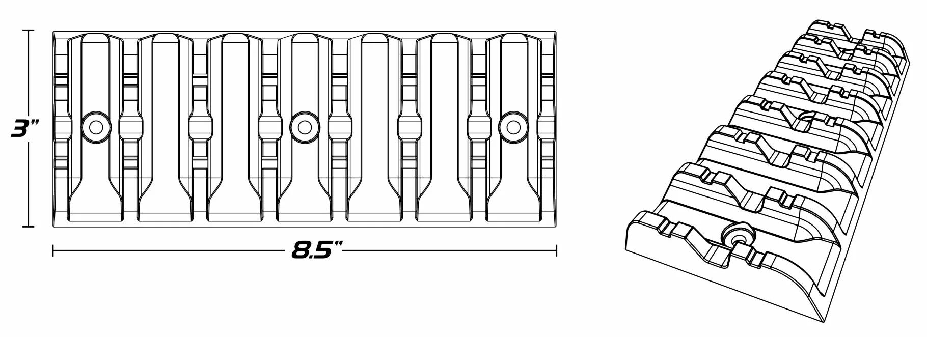 Caliber 13351 zárt pótkocsi ajtó markolata csúszik Tréler, utánfutó, csörlő, 1