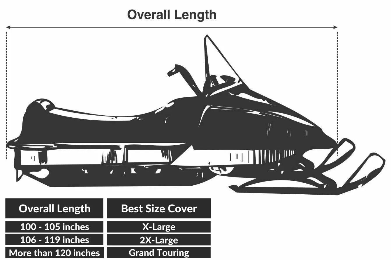 Gears canada 300188-1-XL Trailerable Touring Snowmobile Cover Motorkerékpár, ATV, hószán ponyva 3