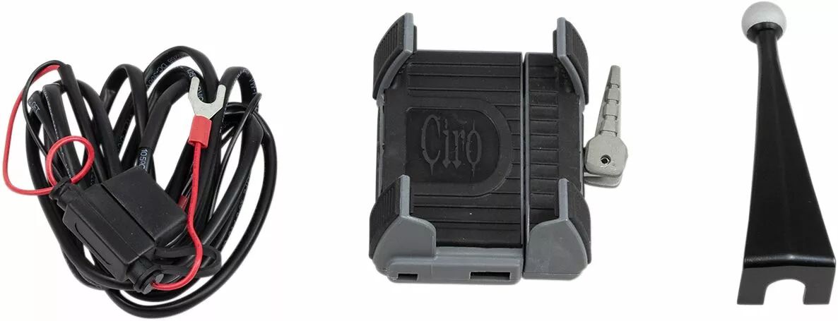 Ciro 50216 okostelefon/GPS -tartó töltővel Kommunikációs rendszer bukósisakba 0