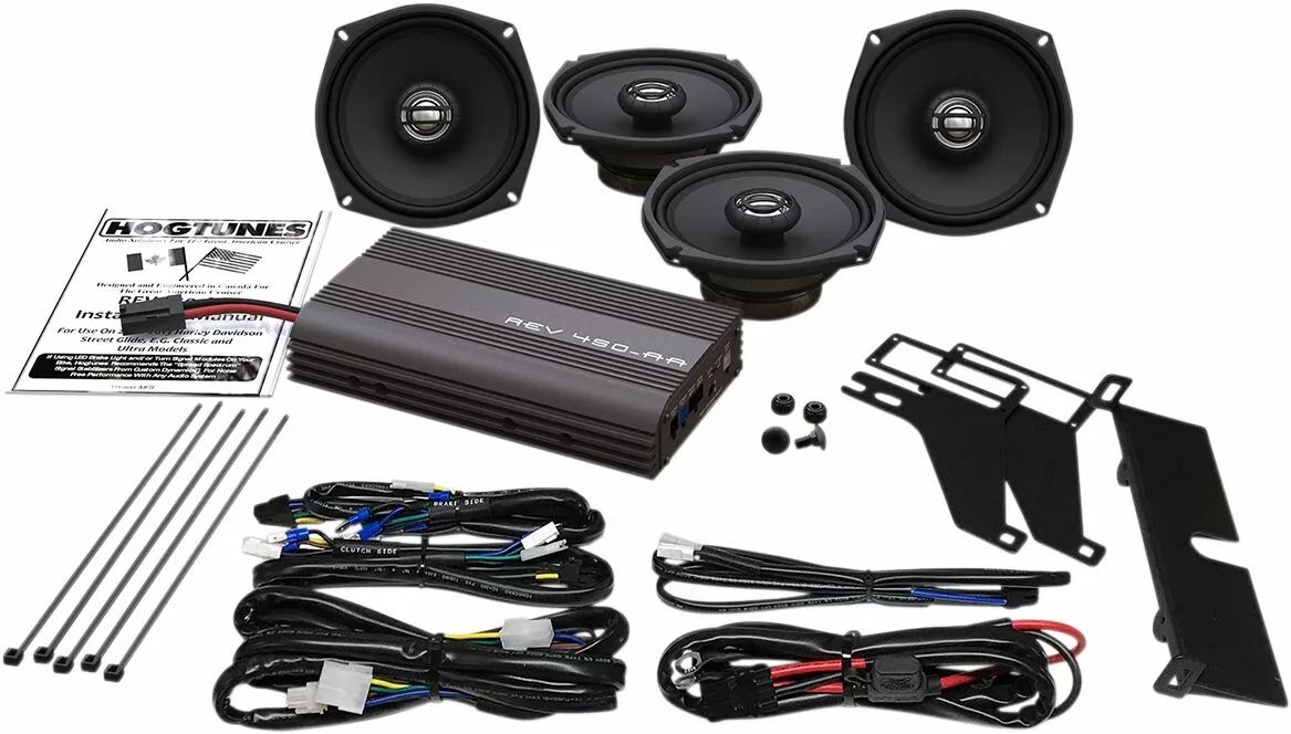 Hogtunes Rev 450U KIT-AA 200-Watt erősítő/4 hangszóró készlet Hangszóró 0