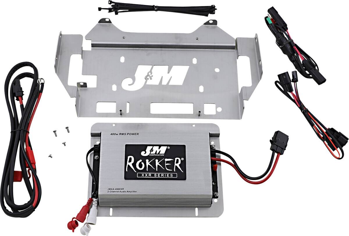 J & m 400W 2-Channel Amp készlet - 14-20 utcai Glide/Ultra Hangszóró 0