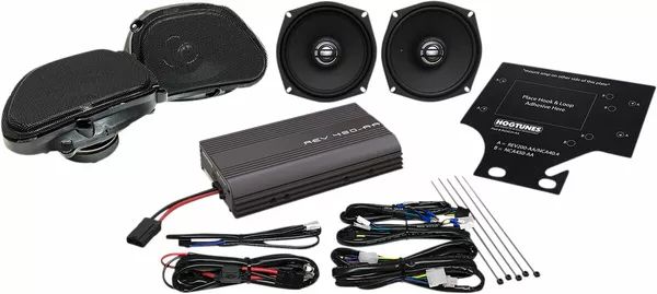Hogtunes Rev 450 RGU KIT-AA elülső/hátsó hangszóró/erősítő készlet a Road Glide Ultra-hoz Hangszóró 0