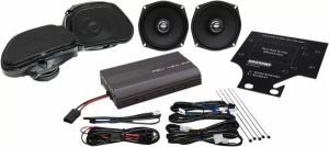 Hogtunes Rev 450 RGU KIT-AA elülső/hátsó hangszóró/erősítő készlet a Road Glide Ultra-hoz Hangszóró
