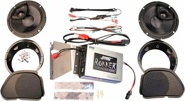 J & m RPKT-200HR13 JMC Rokker® 200W 2-csatornás erősítő és hangszórókészlet Hangszóró 0