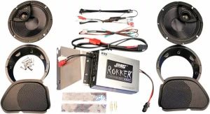 J & m RPKT-200HR13 JMC Rokker® 200W 2-csatornás erősítő és hangszórókészlet Hangszóró
