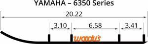 Woody's EYV3-6350 Extender Trail III ™ Flat-Top® Wear Bars Runners / Carbide Types 1