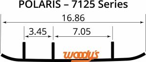 Woody's WPI-7125 Executive Series ™ Flat-Top® Wear Bars Runners / Carbide Types 1
