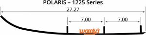 Woody's EPI3-1225 Extender Trail III ™ Flat-Top® kopásrudak Runners / Carbide Types 1
