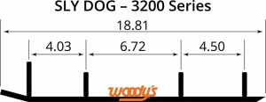 Woody's TSL4-3200 Trail Blazer IV ™ Flat-Top® Wear Bars Runners / Carbide Types 2