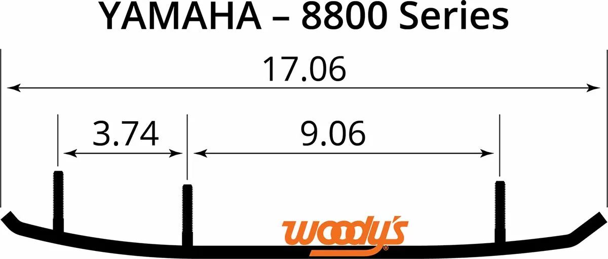 Woody's AY6-8800 ACE ™ Flat-Top® Carbide Runners Runners / Carbide Types 1