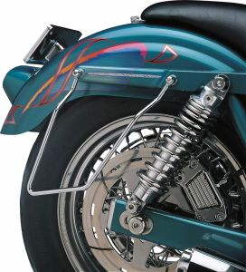 Drag specialties 77-0040DS Chrome SaddleBag támogató konzolok Nyeregtáska, oldaltáska, doboz, kiegészítő, konzol 2