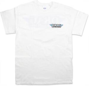 Drag specialties T-SHIRT fehér XL Motoros póló, trikó