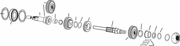 Eastern motorcycle parts A-35337-56 tartógyűrű Vezérlés 0