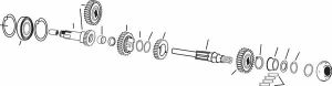 Eastern motorcycle parts A-35337-56 tartógyűrű Vezérlés