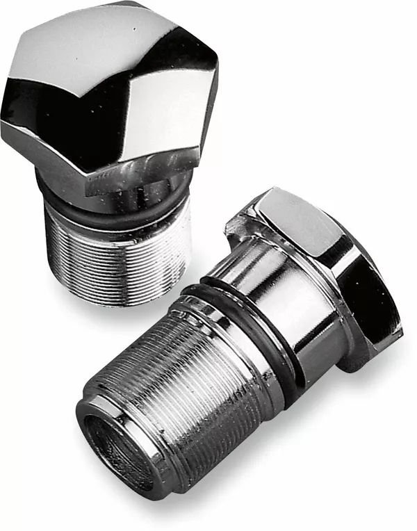 Drag specialties 301119-BC105 Chrome Fork cső dugók és sapkák Első futómű 0
