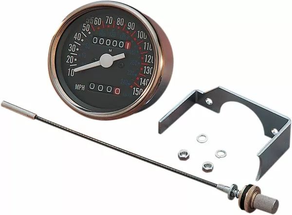 Drag specialties 72307 3-1/8 & quot; Kötőjel -tartó 150 km / h sebességmérő Sebességmérő és fordulatszámmérő 0