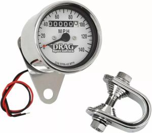 Drag specialties 21-6829DS1-BX15 2.4 & quot; Mini mechanikai sebességmérő Sebességmérő és fordulatszámmérő