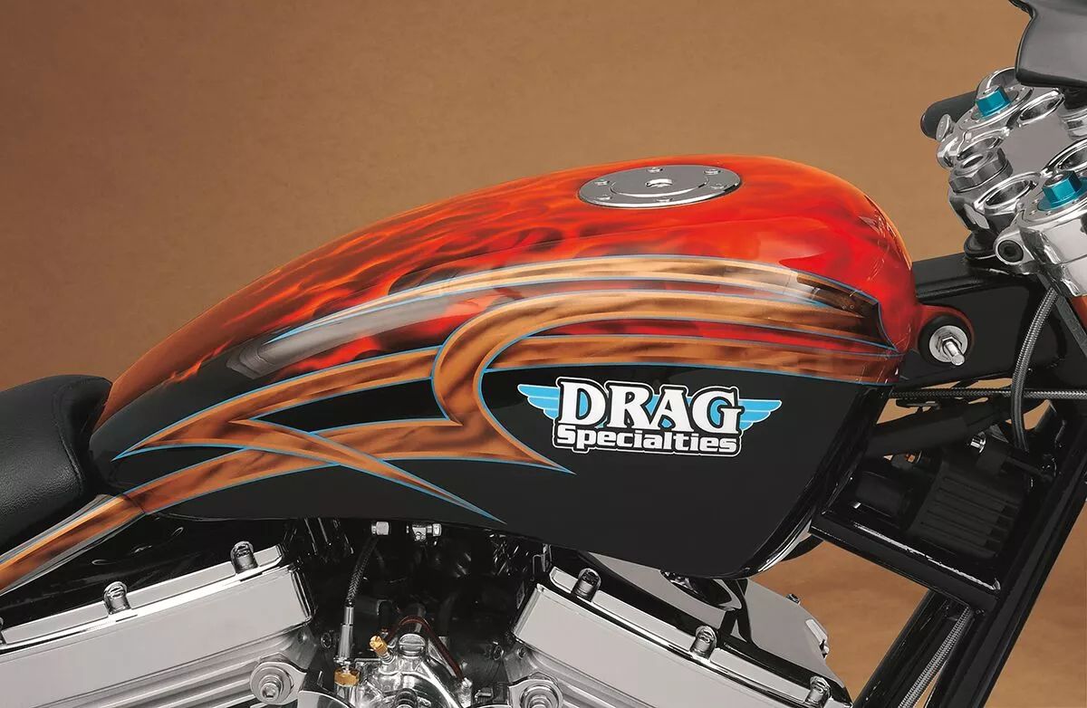 Drag specialties 011743-BX39 gáztartály króm aero-stílusú gázsapka Benzintartály 2