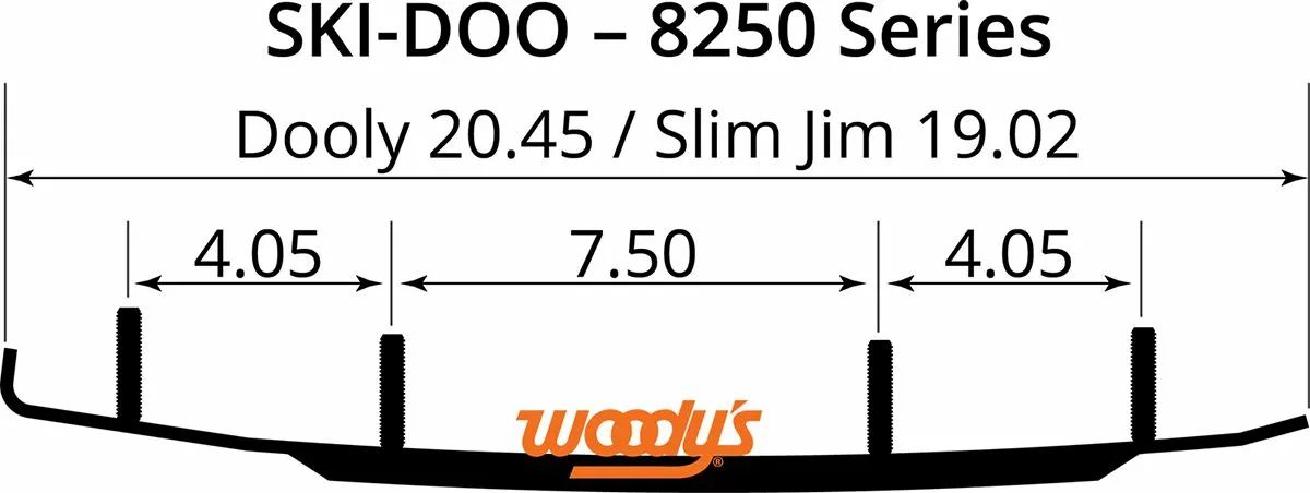 Woody's DS6-8250 Dooly ™ Runner Runners / Carbide Types 1