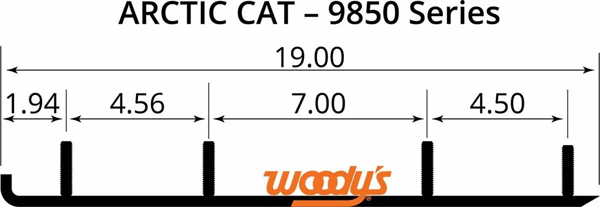 Woody's HSA-9850 Top-Stock ™ kemény felszíni kopási sávok Runners / Hard Surface Types 1