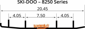 Woody's HSD-8250 Top-Stock ™ kemény felszíni kopási sávok Runners / Hard Surface Types 1